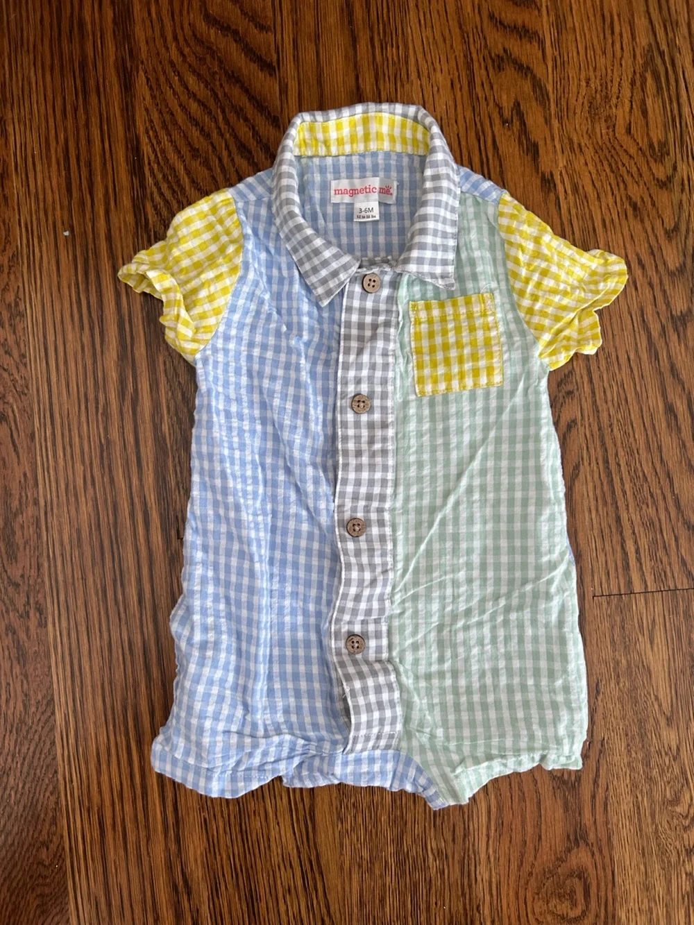 Magnetic Me Gingham Romper